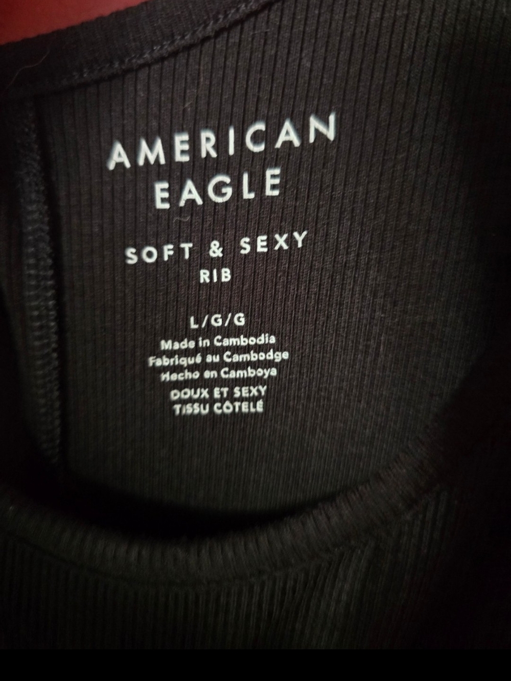 American Eagle Outfitters Black Ribbed Jumpsuit Large - Picture 4 of 5